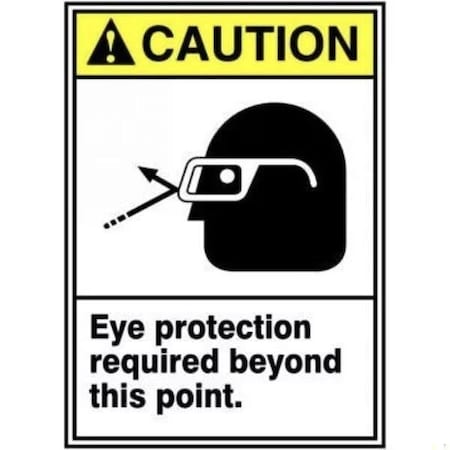 Accuform ANSI CAUTION SAFETY SIGN EYE MRPE637XP MRPE637XP